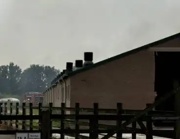 Brand bij boerderij blijkt mee te vallen