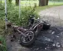 Elektrische deelscooter in brand gestoken