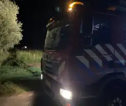 Rookontwikkeling bij brand in landbouwvoertuig