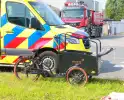 Bakfiets bestuurder gewond bij aanrijding met bestelbus