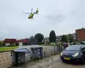 Traumahelikopter landt voor hulp aan baby