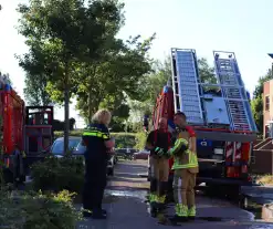 Brandweer ingezet voor brand op dak van woning