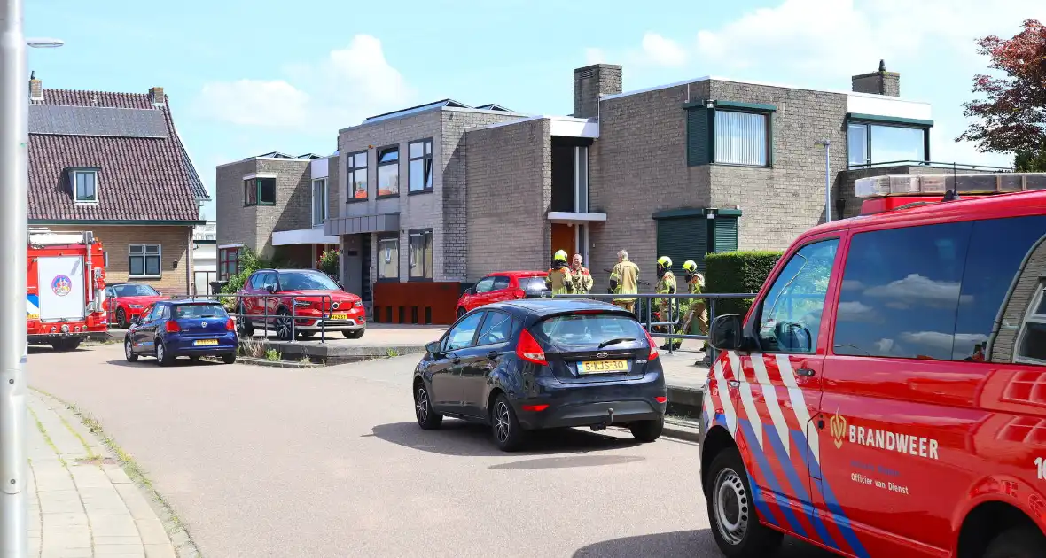 Brandweer ingezet voor gaslekkage in tuin van woning