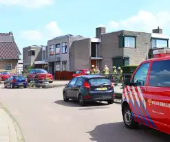 Brandweer ingezet voor gaslekkage in tuin van woning