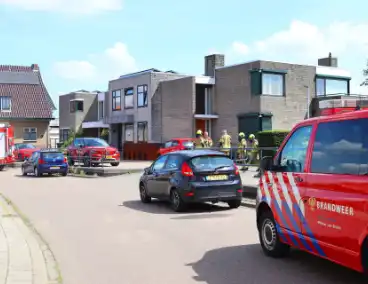 Brandweer ingezet voor gaslekkage in tuin van woning