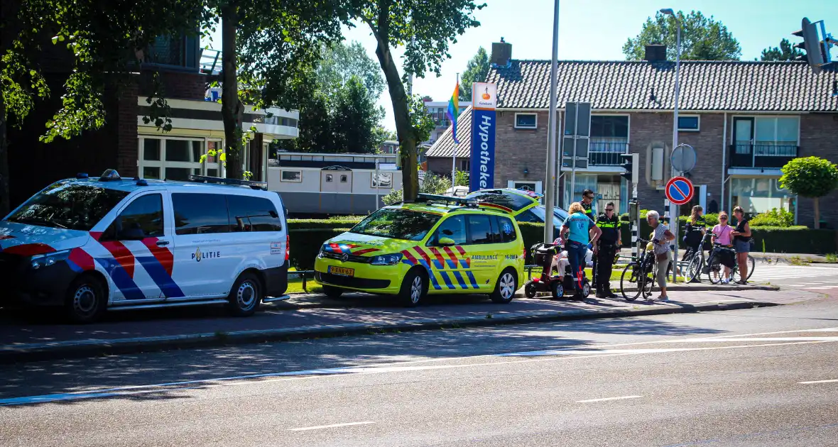 Ongeval tussen fietser en scootmobielbestuurder