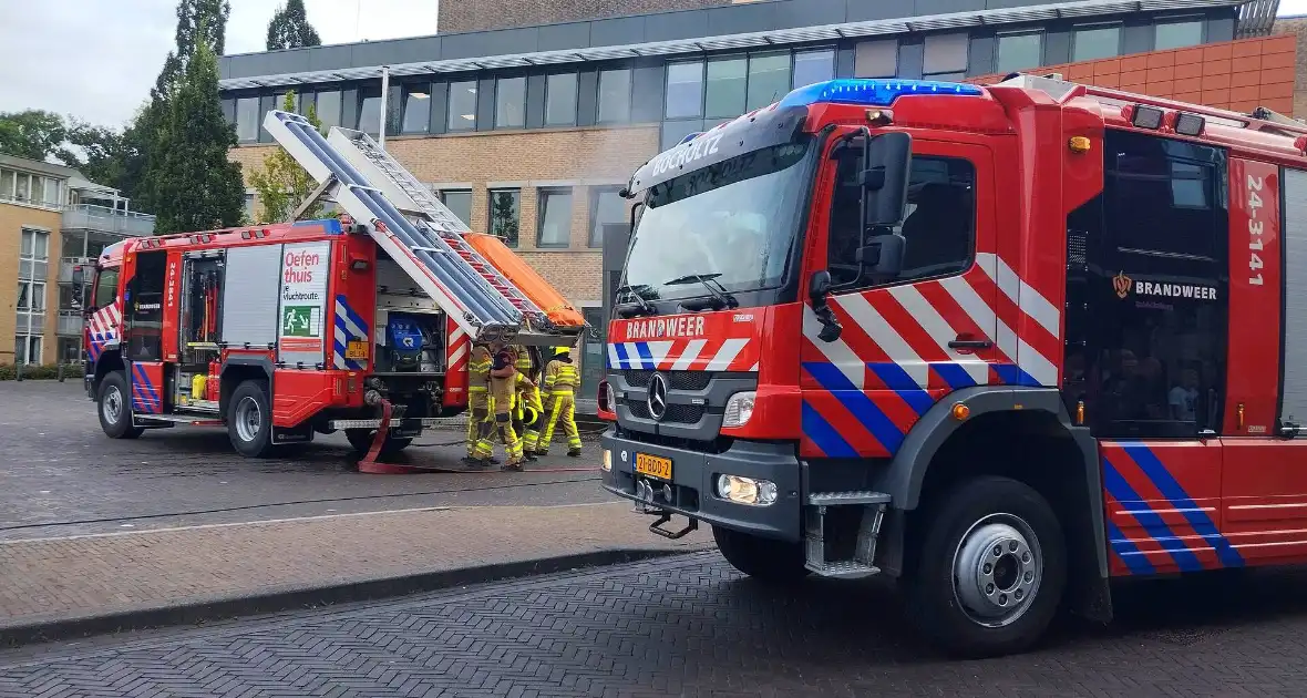 Vlammen uit muren van gemeentehuis na onkruidverbranding - Foto 3