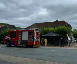 Forse rookontwikkeling door brand in keuken van eetcafé