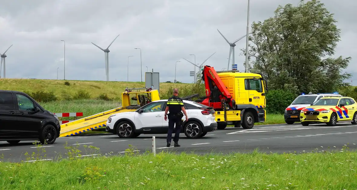 Motorrijder geschept door automobilist