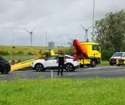 Motorrijder geschept door automobilist