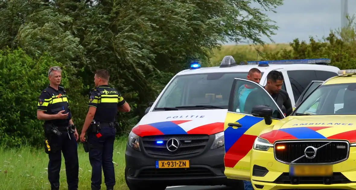 Motorrijder geschept door automobilist - Foto 1