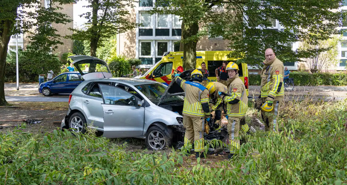 Ravage nadat auto van weg raakt en crasht - Foto 10