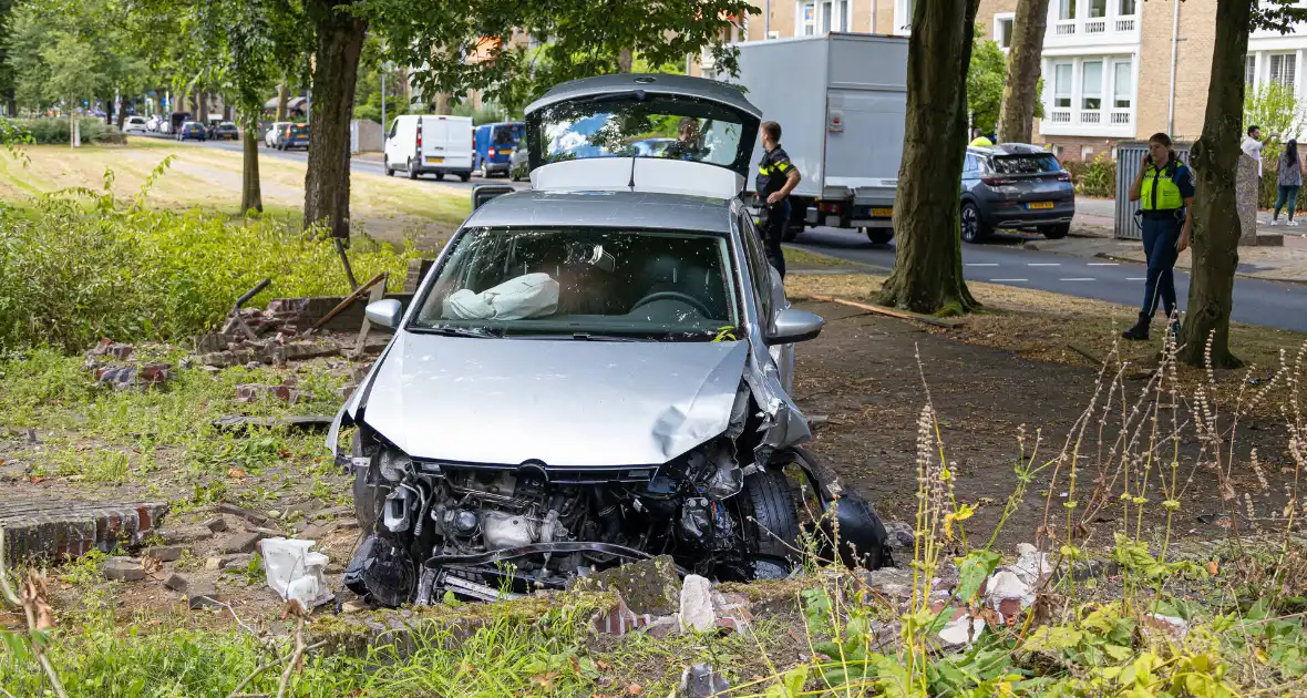 Ravage nadat auto van weg raakt en crasht - Foto 3