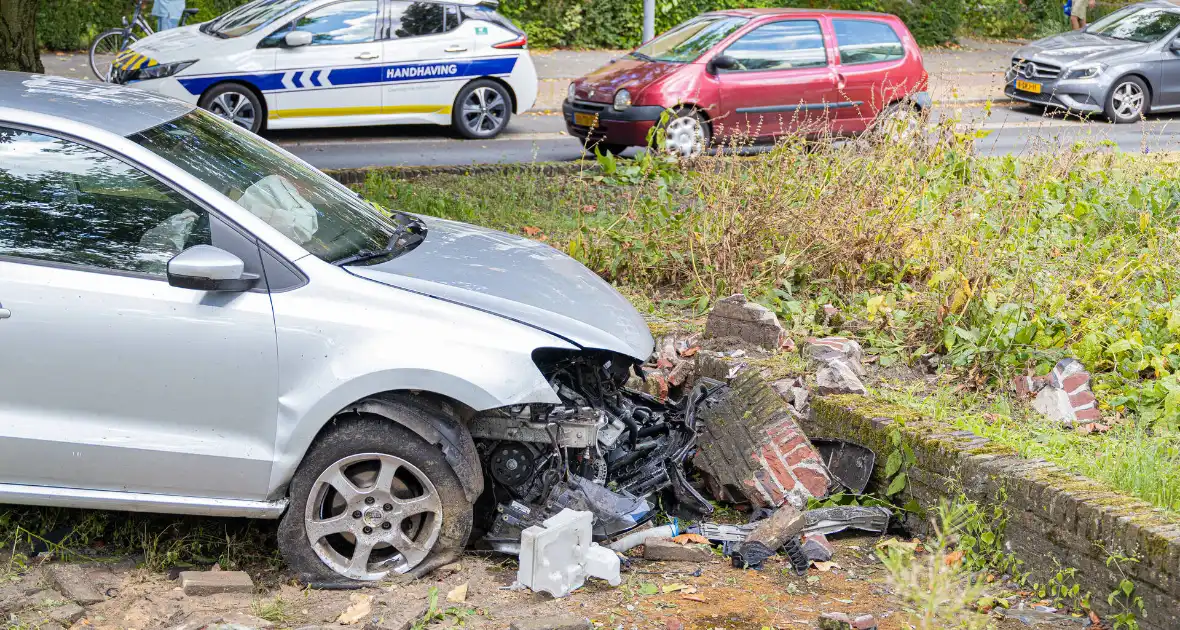 Ravage nadat auto van weg raakt en crasht - Foto 5