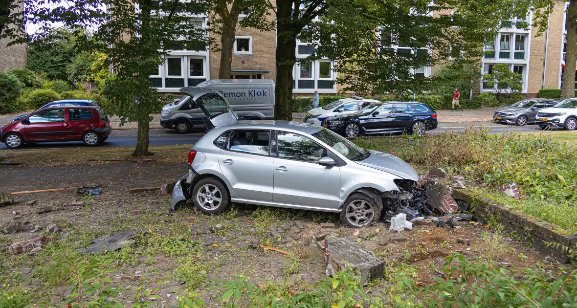 Ravage nadat auto van weg raakt en crasht - Foto 6