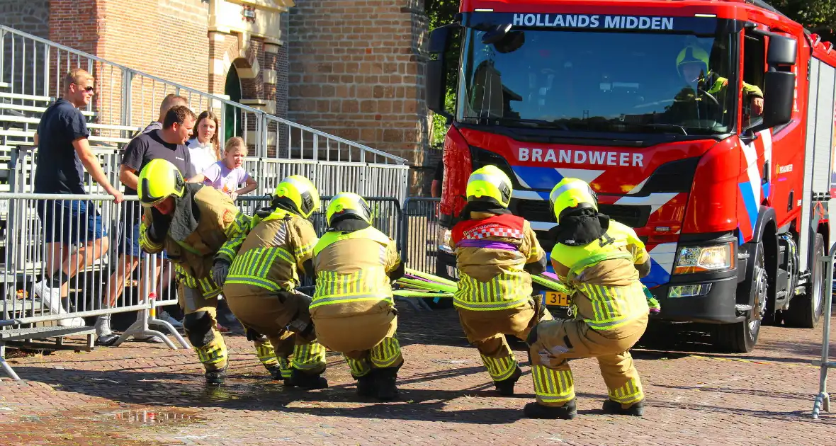 Veel belangstelling bij brandweer wedstrijden