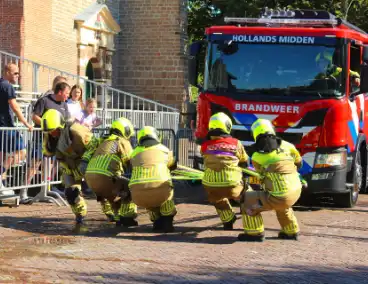 Veel belangstelling bij brandweer wedstrijden