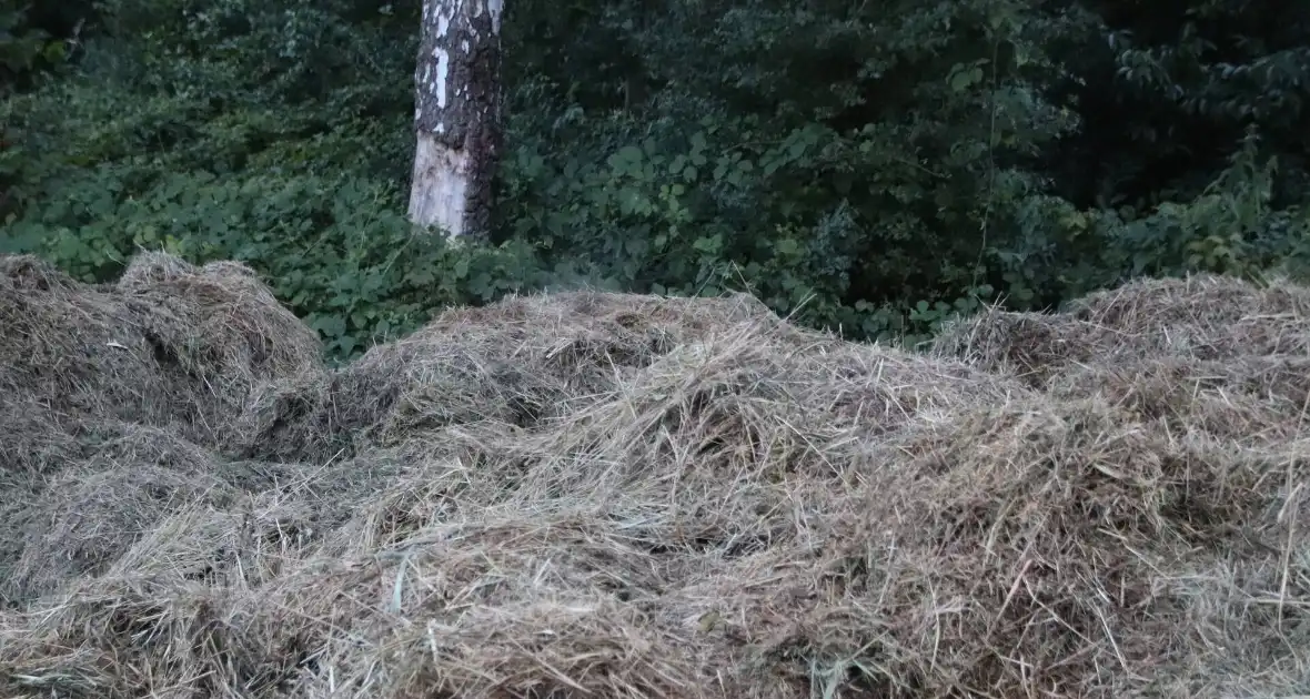 Brandweer ingezet voor broeiende stapel hooi - Foto 3