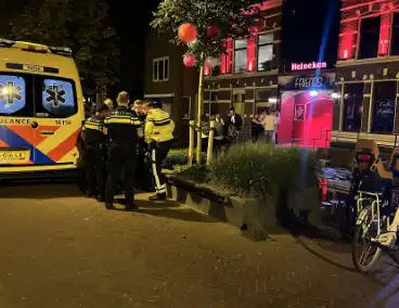 Veel politie aanwezig bij mogelijke steekincident