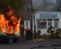 Grote uitslaande brand in pizzeria