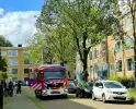 Brandweer ventileert woning na keukenbrand