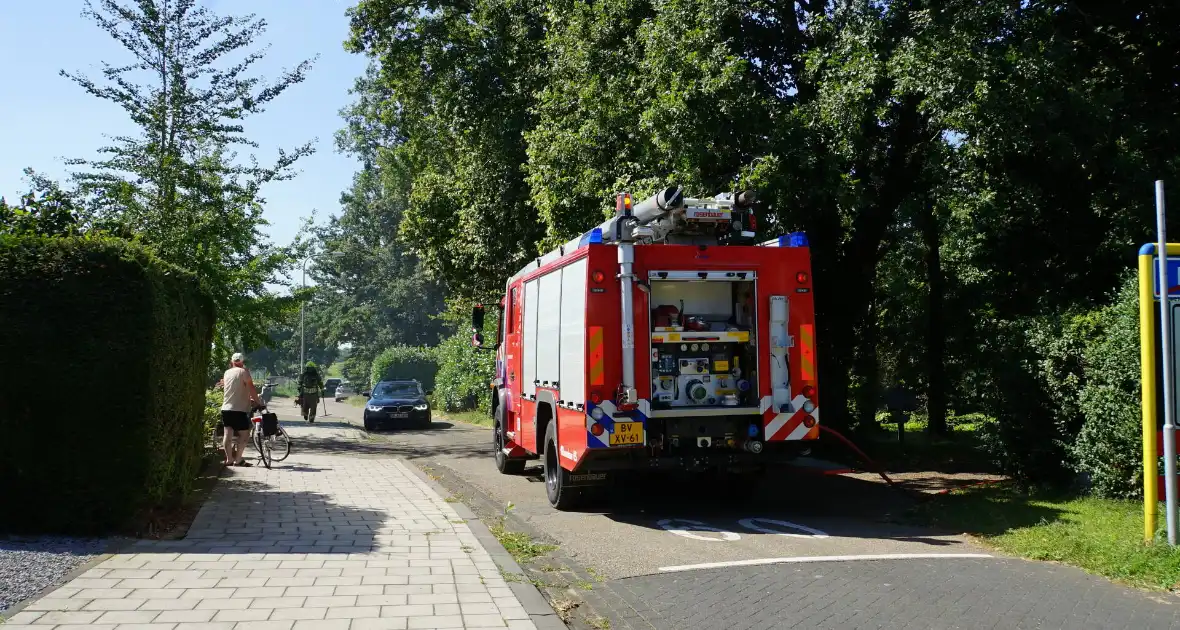 Bouwcontainer vat vlam - Foto 10