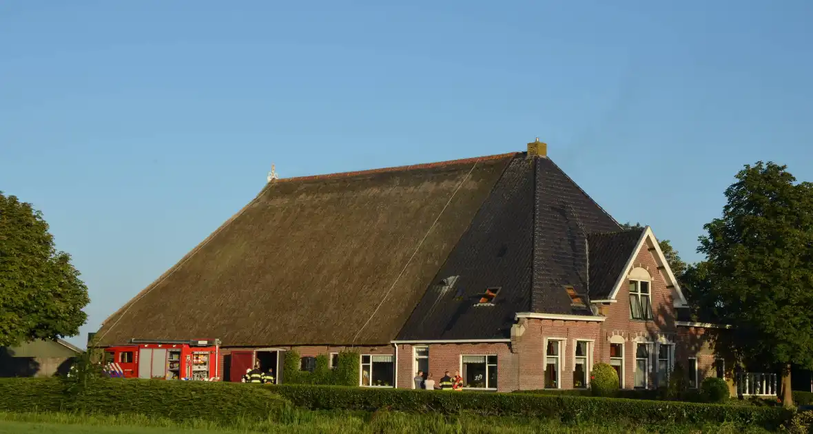 Brand in grasmaaier in woonboerderij - Foto 1