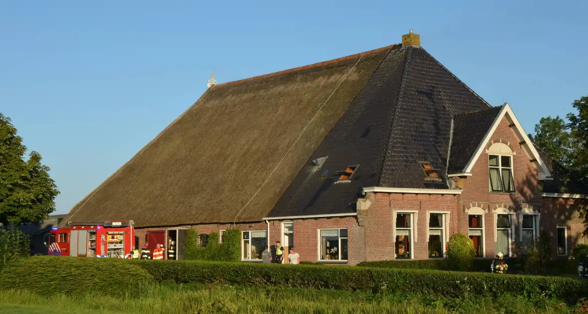 Brand in grasmaaier in woonboerderij - Foto 2