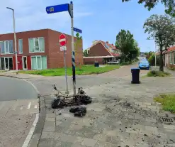 Scooter compleet verbrand