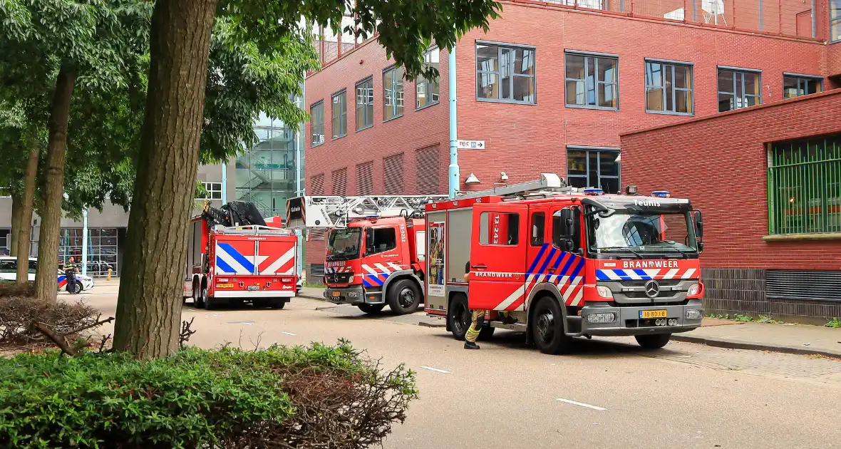 Brand in parkeergarage MBO College Westpoort