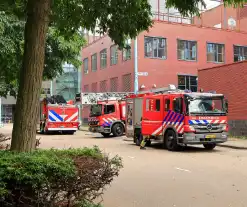 Brand in parkeergarage MBO College Westpoort