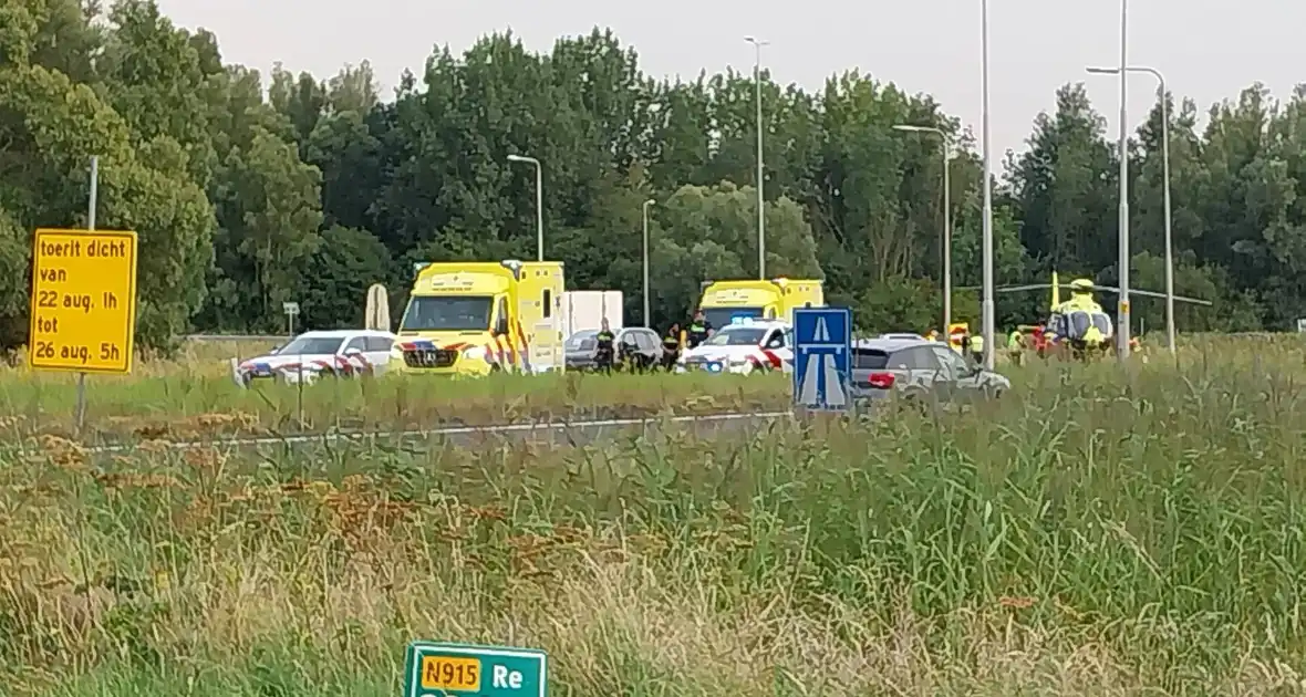 Traumateam ingezet voor medische incident op afrit