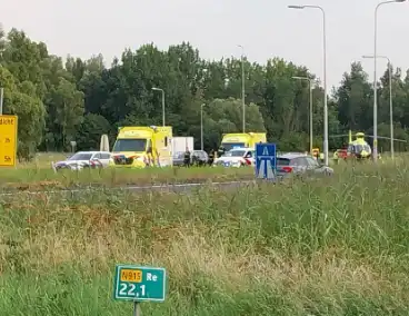 Traumateam ingezet voor medische incident op afrit