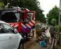 Brandweer doet onderzoek naar rookontwikkeling in kelder