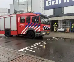 Brand in afzuiginstallatie bouwmarkt