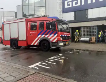 Brand in afzuiginstallatie bouwmarkt