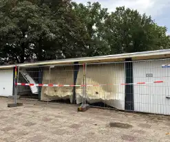 Grote ravage nadat meerdere garageboxen in band stonden