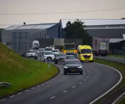 Rijstrook afgesloten na ongeval