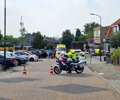 Traumahelikopter geland voor incident op straat