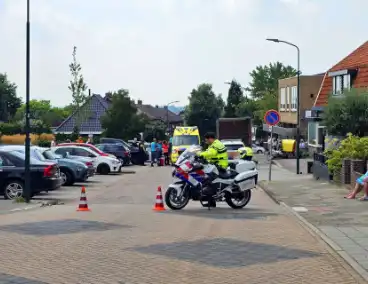 Traumahelikopter geland voor incident op straat