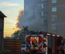 Grote schade na uitslaande brand in flatwoning