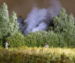 Veel rookontwikkeling bij brand op industriegebied