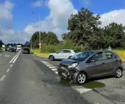 Ongeval met twee voertuigen tijdens proefrit