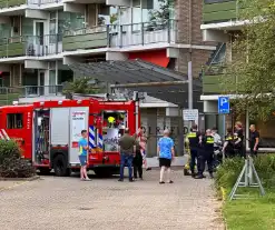 Brandmelder gaat af in flatgebouw