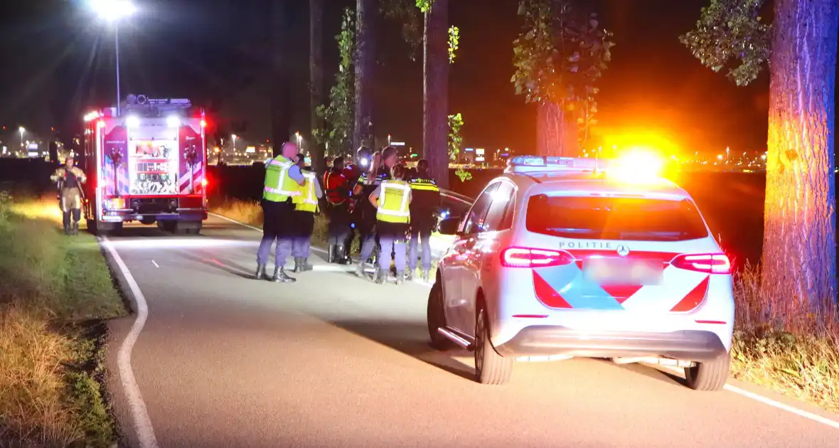 Gecrashte auto aangetroffen bestuurder spoorloos