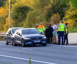 Rijstrook afgesloten door kop-staartaanrijding