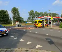 Canta belandt op de kant na aanrijding