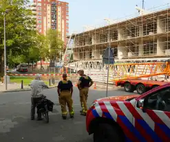 Waterlekkage op bouwterrein