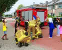 Brandweer bevrijdt vastzittend kind uit fietsspaken