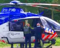 Politiehelikopter en Forensische Opsporing houden oefening